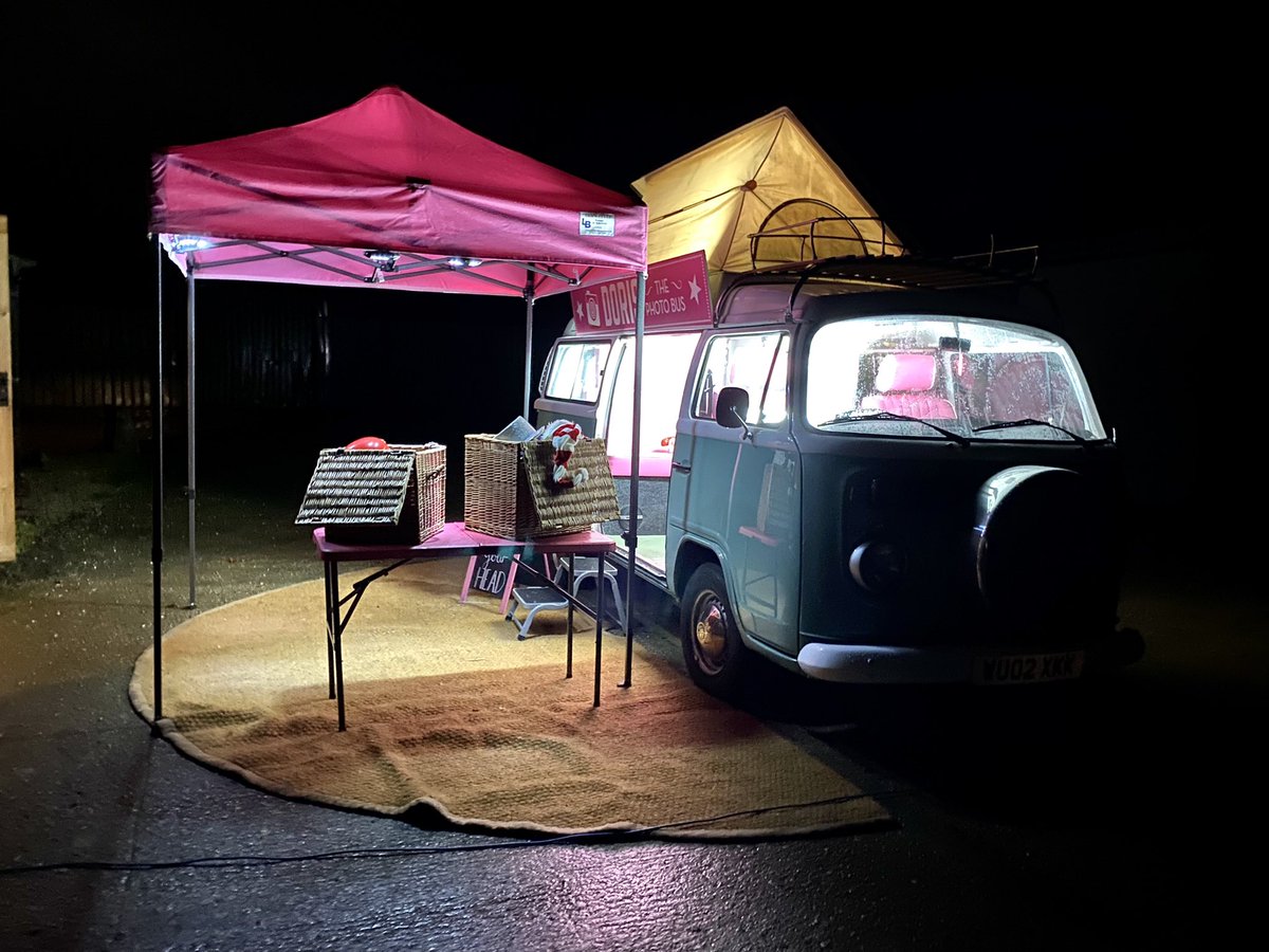 Great fun tonight in the wind and the rain #photobooth #vwphotobooth #VW #vwcamper