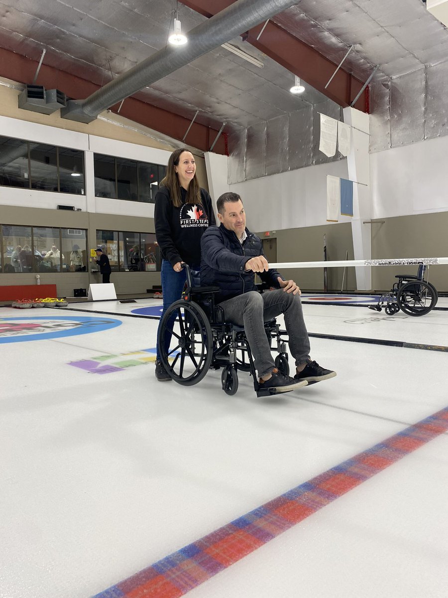 Great time back at the curling rink to bring greetings at the First Steps Wellness Centre wheelchair curling funspiel. 

First Steps Wellness Centre is a specialized rehab facility to promote functional recovery in individuals with a spinal cord injury.