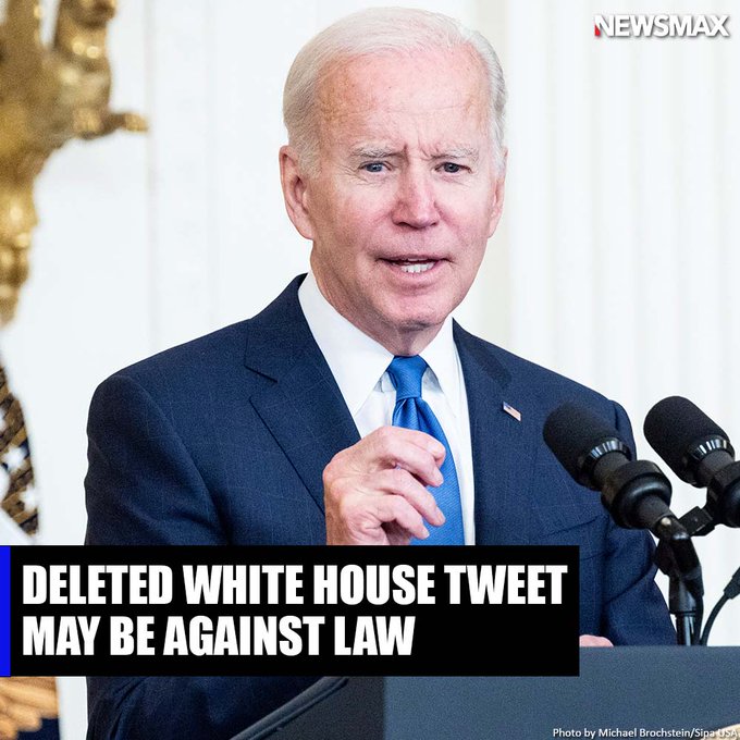 The White House deleted a tweet crediting President Joe Biden's leadership for a large increase in Social Security benefits. In doing so, it may have violated the Presidential Records Act.