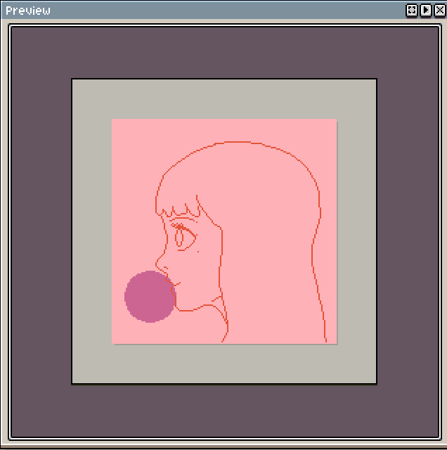 PWITHTHEONE's tweet photo. GM, another Sunday cookin'. 

Bubble Gum Bae. 🟣💋
Pls stay tuned, sweet sweet
weekend to you. 

#wip #pixelart 
#aseprite #P1P1XEL https://t.co/zKTnRZg0S0