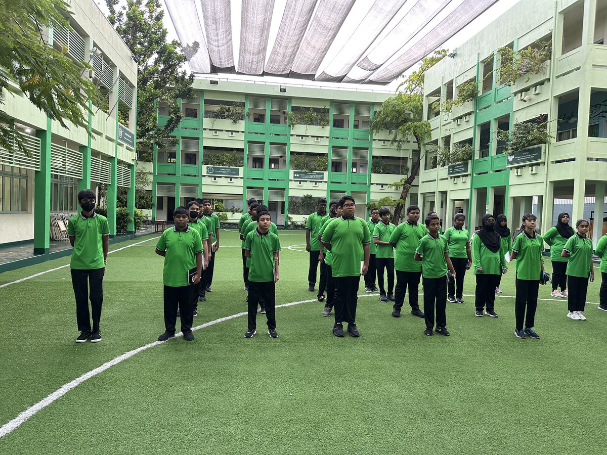kalaafaanu_mv's tweet photo. Traffic Monitors One Day Training Camp. 
Thank you Road Police - MPS for conducting the Traffic Monitors training programme for our students.

#PoliceMv
#RoadPoliceMv
#RoadSafety
#Rakka2022
#TrafficMonitorsMv
#Amalundhakkaanan
@MoEdumv @aisthly @rah8121 @TrafficPoliceMv @PoliceMv https://t.co/28nNQVCGE4