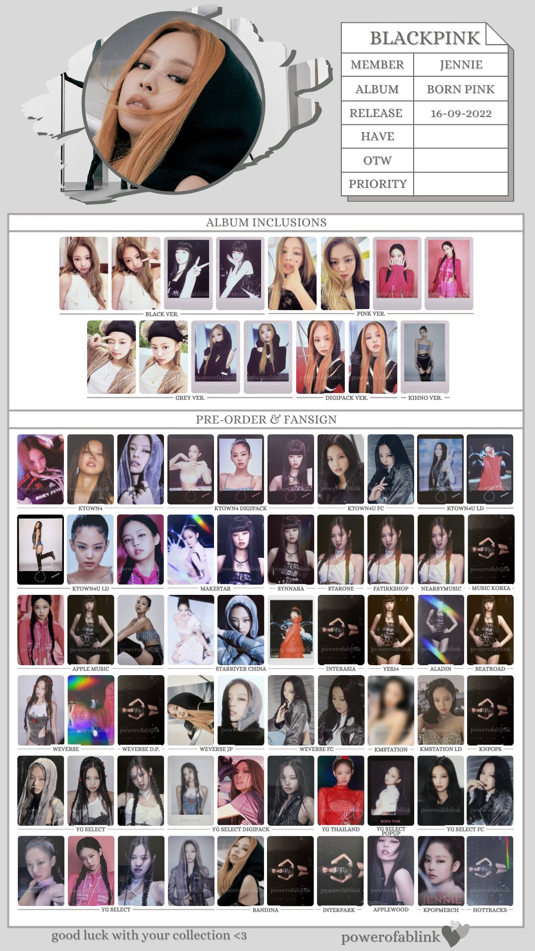 BLACKPINK born pink ソウルコン　PPEU BLACK PINK 