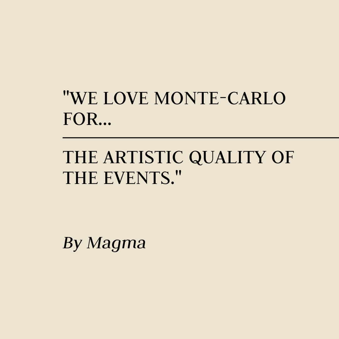 montecarlobay's tweet photo. #FallinLovewithMonteCarlo
Let's Fall in love with Monte-Carlo!
The group @MagmaOfficiel, offering a unique music, at the crossroads of rock, jazz and avant-garde spoke to us about their fondness for the Principality : https://t.co/yjTmxiFwee
@montecarlolive https://t.co/4vFsXozThL
