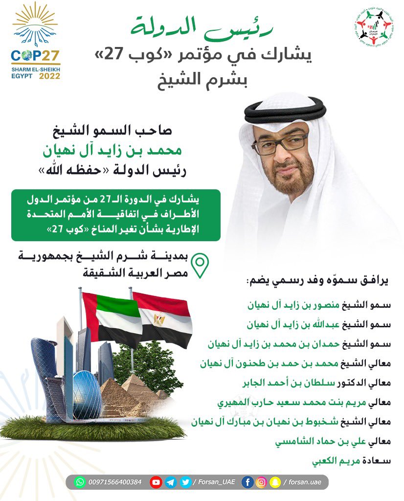 mbjaamac's tweet photo. وصل فخامة الرئيس @HassanSMohamud الى مدينة #شرم_الشيخ للمشاركة في الدورة الـ27 من مؤتمر #الأمم_المتحدة بشأن تغير المناخ "#كوب_27" والذي تستضيفه جمهورية #مصر العربية الشقيقة.
#COP27   
#قمة_المناخ_مصر_2022 https://t.co/9OFALCrEJl#قمه_المناخ_مصر_٢٠٢٢ https://t.co/vYAt8RZi33