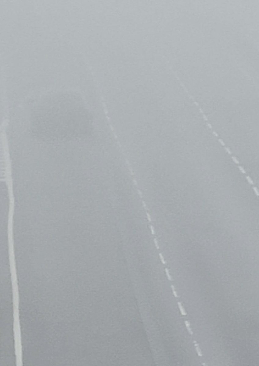 dharford79's tweet image. So you know I keep going on about needing to use dipped headlights in wet weather / fog. 

Here’s why….

There is a car in this photo. With no lights. In fog. 

#RoadSafety #Winter #CommonSense