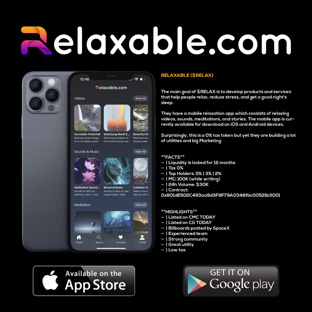 manifestify's tweet photo. @AltcoinDailyio $relax #relaxable @Relaxablecom
Very low cap, high potentials and most importantly, everyone needs it. https://t.co/DkXYBgfI24