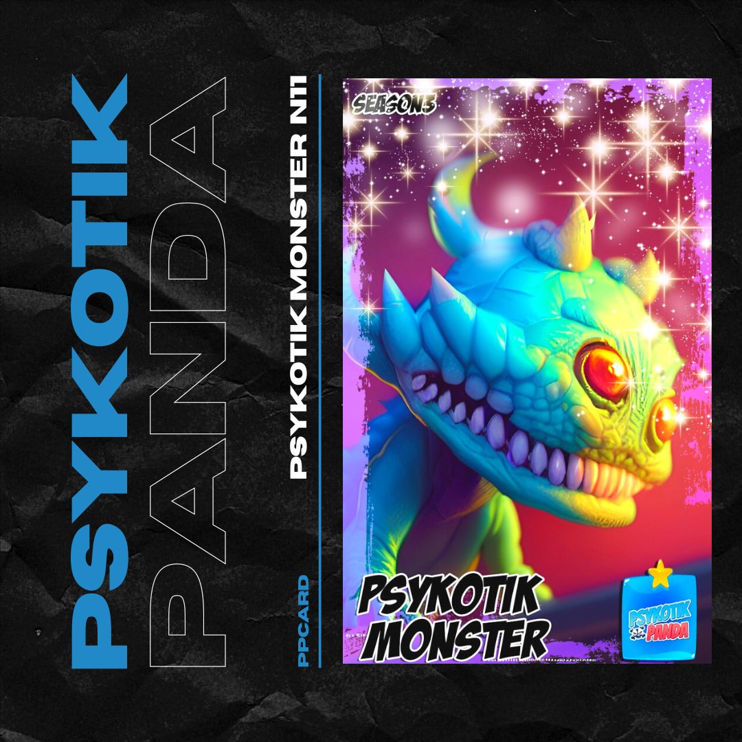 Psykotik_panda's tweet photo. NEW SEASON3 NFT 
PSYKOTIK MONSTER N11
https://t.co/4X1VITLEAs
#nft #nftart #nfts #nftcollector #nftcommunity #nftartist #cryptoart #opensea #nftcollectors #nftdrop #nftcollectibles #nftcollection #cryptoartist #nftartgallery #nftartists #openseanft https://t.co/J0CoEM5uKg