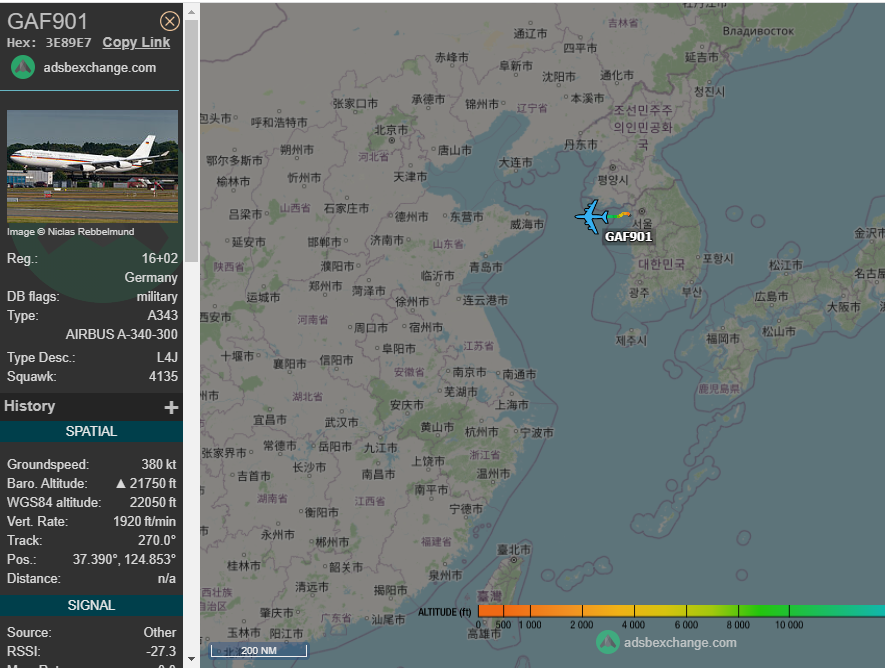 5472_nde's tweet photo. GAF901 #GermanAF A340 climbing out of #SouthKorea. 1016z
https://t.co/2IY7ntOTMD https://t.co/COpygT9n5l