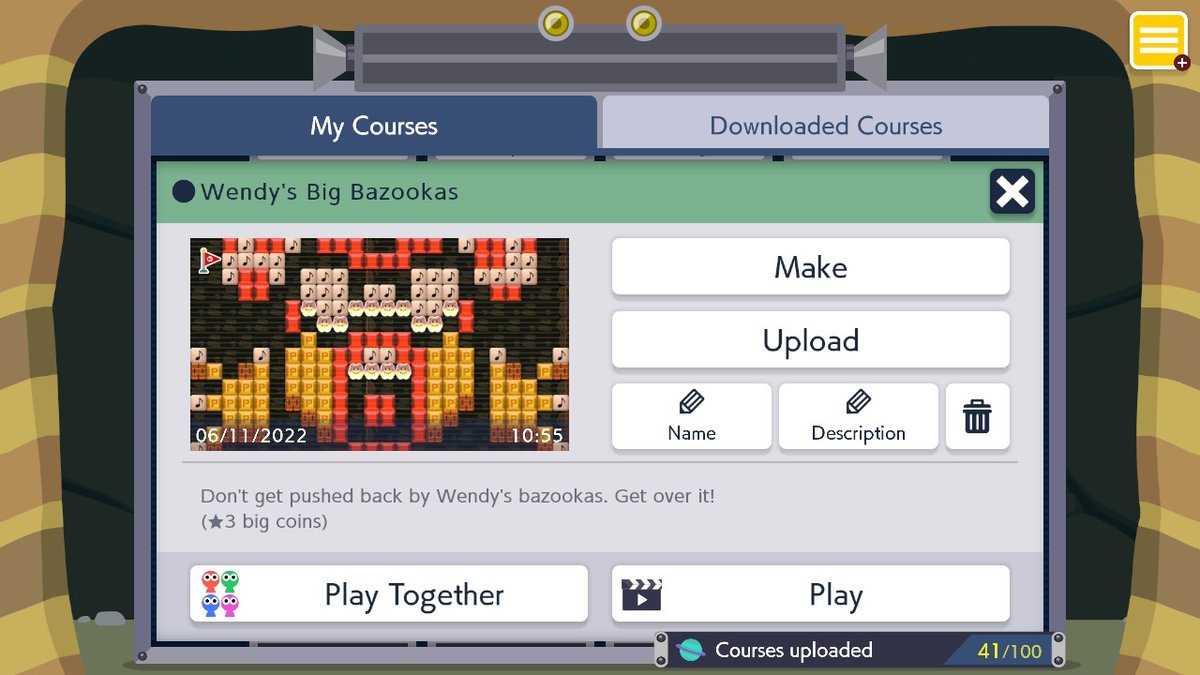 AegisCook's tweet photo. New course: FW2-L8H-G3G
#SuperMarioMaker2 #NintendoSwitch https://t.co/WOIVuelqIH