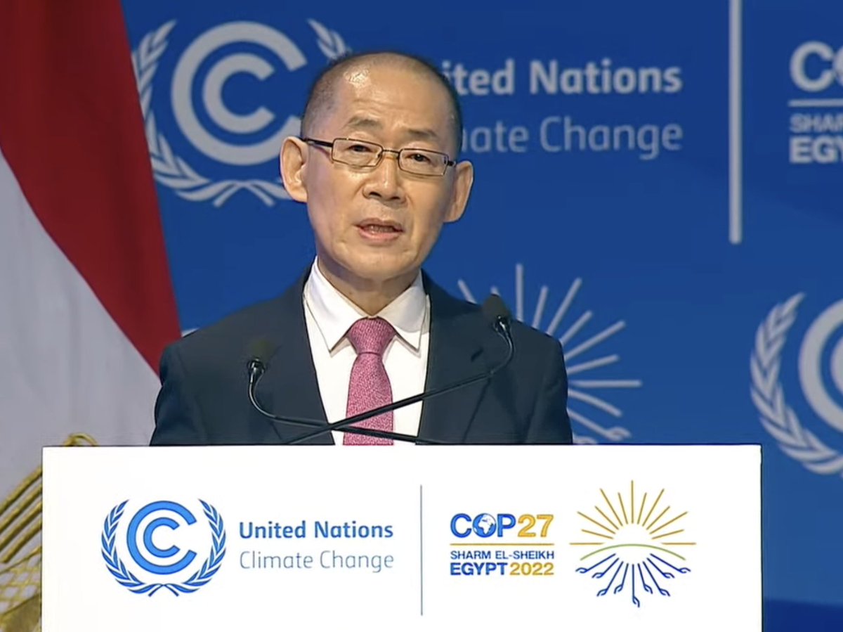 #IPCC #ClimateReports show that adaptation and mitigation options exist. We have the technology and the know-how. The time for collective action is – now. IPCC Chair Hoesung told delegates in his address at the opening of #COP27.