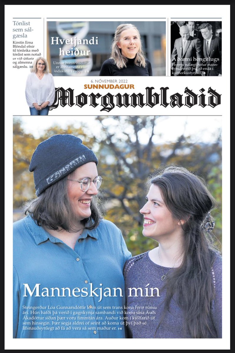 Við <a href="/auduraka/">Auður Áka</a> vorum í viðtali um 🏳️‍⚧️lífið!

Föttuðum ekki alveg að það yrði svona stórt…