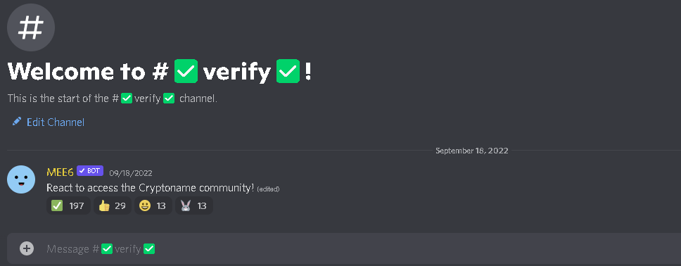 Everything is going great.💪💪
Stay updated on the future of #NFT and enjoy the #Cryptoname community.🤗🔥
Our Discord: discord.gg/E6WSaGNUC9