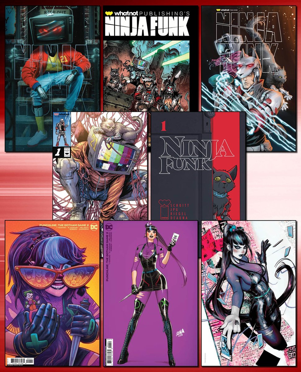 ComicKingdom_Cr's tweet photo. 💥Ratios On Sale!
Ninja Funk 1 by @TonyFleecs @kevineastman86 @Bosslogic @TylerKirkhamArt @creeesart &amp; Punchline Gotham Game 2 by @SOZOMAIKA @MISTERHIPP @DavidNakayama 
https://t.co/iutKHkYzNS #comickingdomcreative #comickingdomrules #ninjafunk #punchline https://t.co/4KON14Vkvw