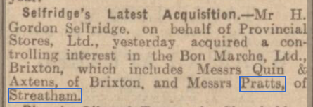 SocStreatham's tweet photo. Dundee Courier #OTD 6 November 1926
Selfridge's Acquisition of Bon Marche which included Pratts of #Streatham and Quin & Axtens of #Brixton
Image © D.C.Thomson & Co. Ltd. Courtesy of THE BRITISH LIBRARY BOARD. #StreathamHistory #Pratts #QuinandAxtens https://t.co/gPB6Ckyaxr