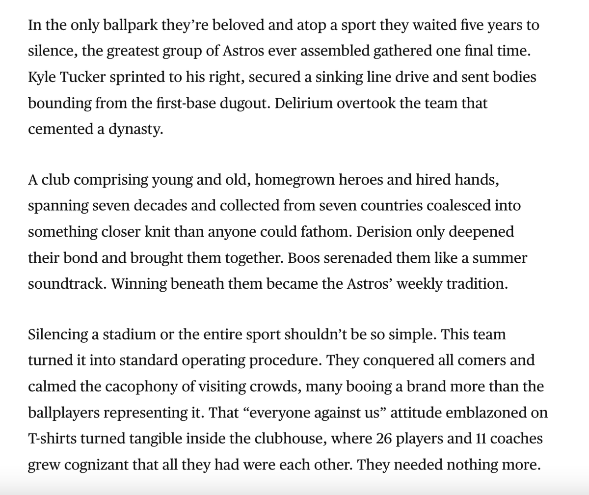 The Astros won the World Series - bit.ly/3FO0KUA