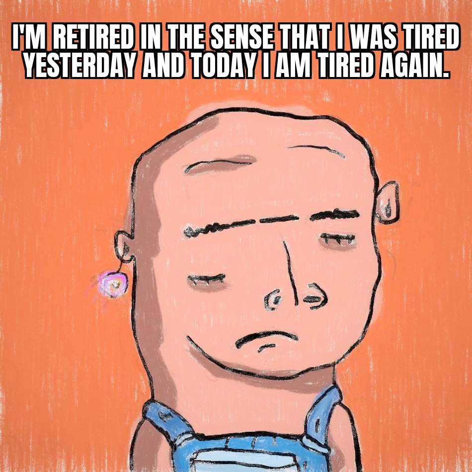 FriendoNotSuper's tweet photo. I'm retired... #pabloslol #weRpablo https://t.co/SYIwWqOkJW