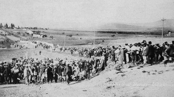 #OtD 6 Nov 1913 striking Indian mine workers in South Africa demonstrated against a new tax on former indentured labourers, with the background of a mass direct action campaign against racist pass laws. The tax was scrapped