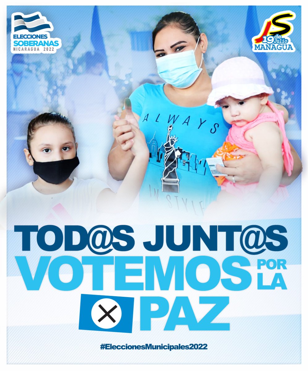 #EleccionesSoberanas2022 |  Se acabó la espera, Todos y todas a cumplir con nuestro deber ciudadano.  #Managua
