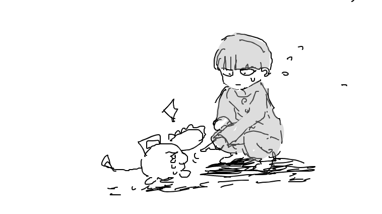 ツレにポチ太縛りで描かせた 
