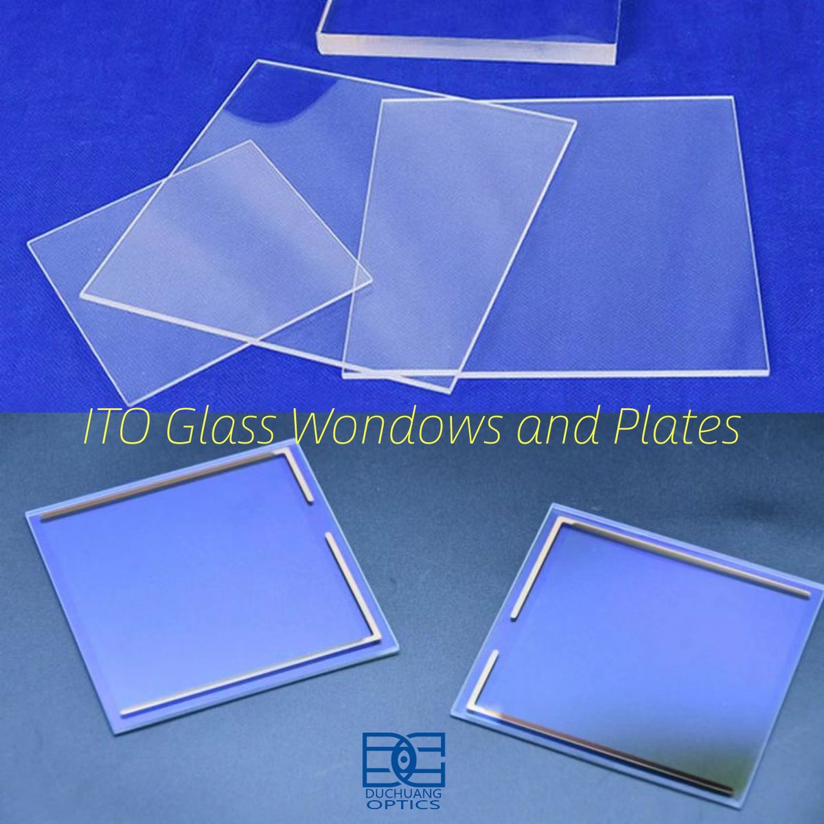 ITO (Indium Tin Oxide) coated glass is an excellent solution for providing optimum conductivity in solar cells and other devices.Our focus on optimal design and functioning allows ITO glass slides to have optimally low resistance despite and highly transparent . #ITOglass #optics