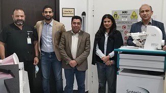 Sumckw's tweet photo. SUMC is proud to install the first MRI guided Robotic Prostate biopsy unit in Middle East at Kuwait Cancer Control Center. This device, manufactured by Soteria Medical allows fast, accurate and cost- effective biopsies within the MRI bore. #MRI #radiology #Kuwait #prostatecancer https://t.co/KTbHzzkC7b