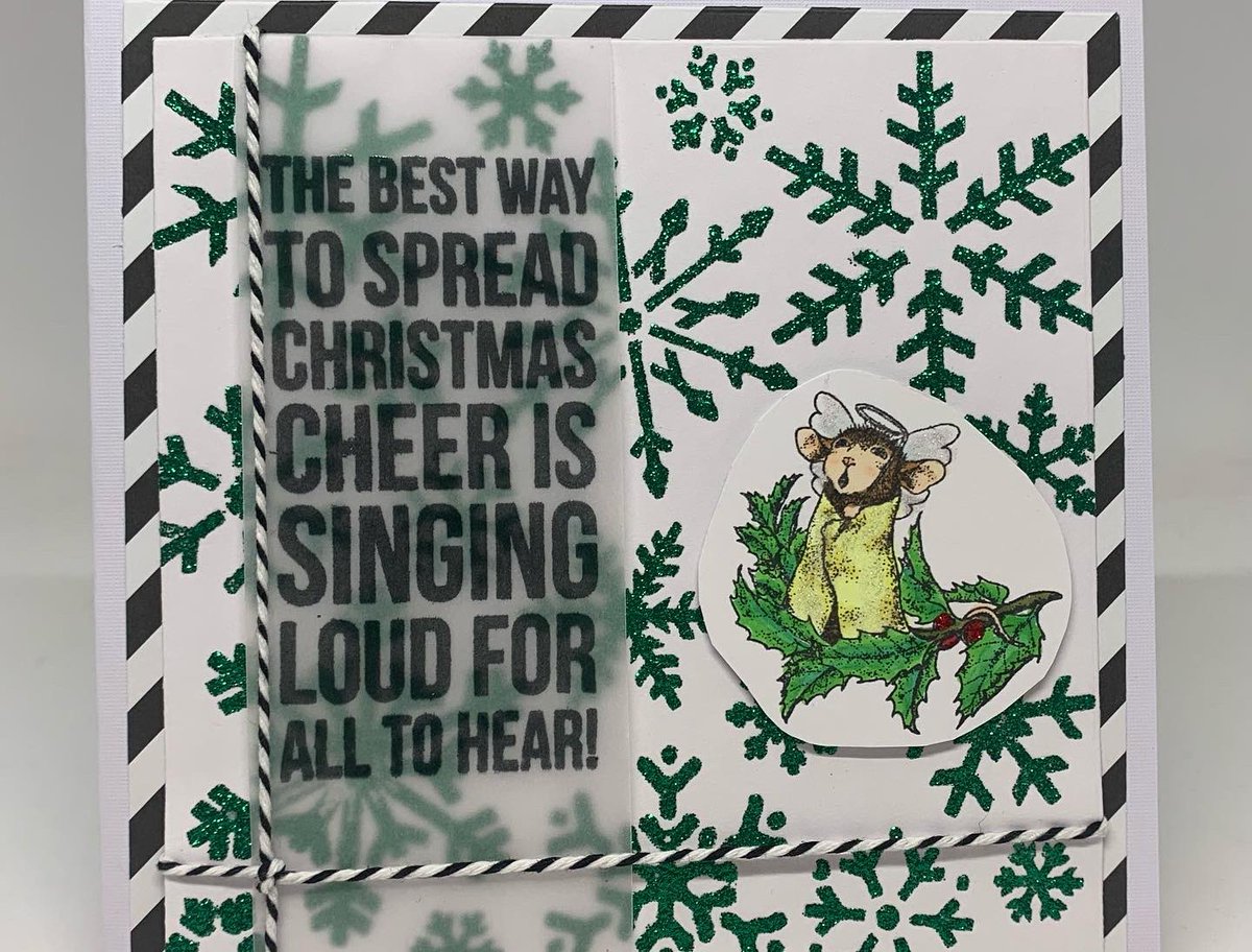 BlingCottage's tweet photo. A couple of House Mouse Design Christmas cards ready to go. 🎄

Trying different things but a bit of glittery sparkle never goes astray. 😉

#housemousestamps https://t.co/V6aijEJiyF