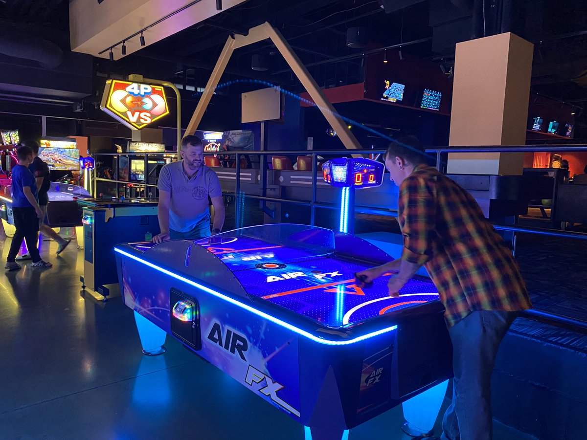jonnydisaster's tweet photo. EPIC BUBBLE AND AIR HOCKEY GAMES TONIGHT WITH @APuckThief LOVING OUR NEW TRADITION #BUBBLEHOCKEY #AIRHOCKEY #THECLASSICSNEVERDIE #GOODTIMES #MOHEGANSUN #ARCADE #IDONTWANNAGROWUP #YOUNGTIDIE #TRADITION #BESTFRIENDS #YOUDONTHAVETOBEBLOODTOBEFAMILY #SOBERLIFE #NERDLIFE https://t.co/G2Hhbmgfze