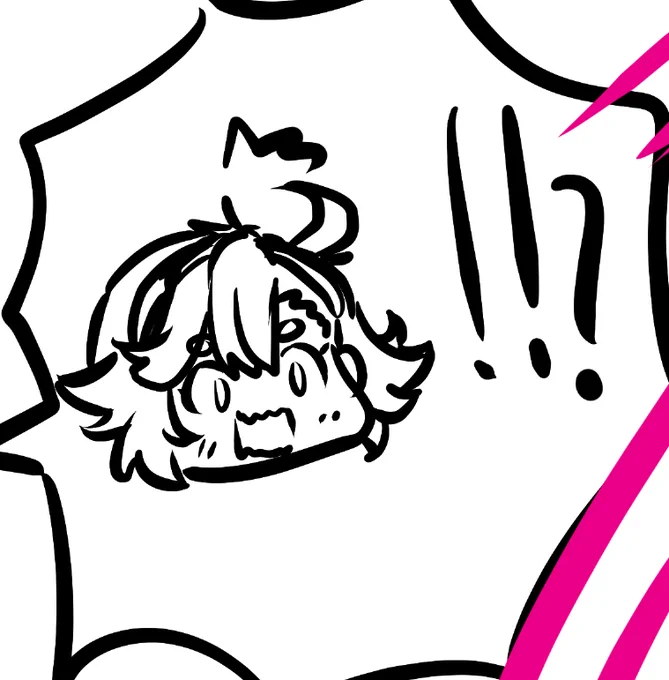 依頼のラフなんだけど、ココ!可愛く描けた!w 