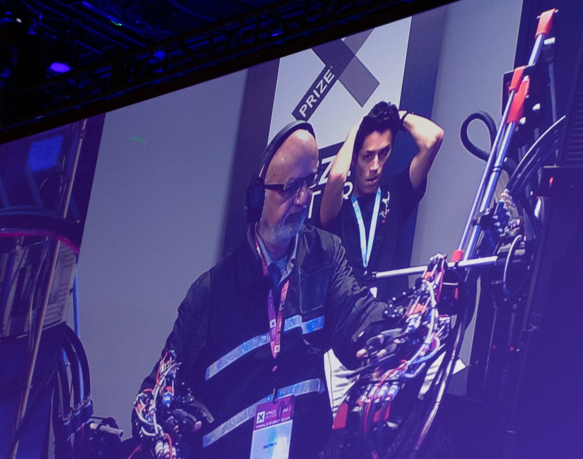 For the Avatar <a href="/xprize/">XPRIZE</a> Final, teams had ~1hr to teach a judge to teleop their robot. The judge then piloted the robot in the competition run. Teams were in the room in case of tech probs, but were not allowed to advise/assist. Here's what that looked like, from Team <a href="/NEU_Avatar/">AVATAR Northeastern</a>