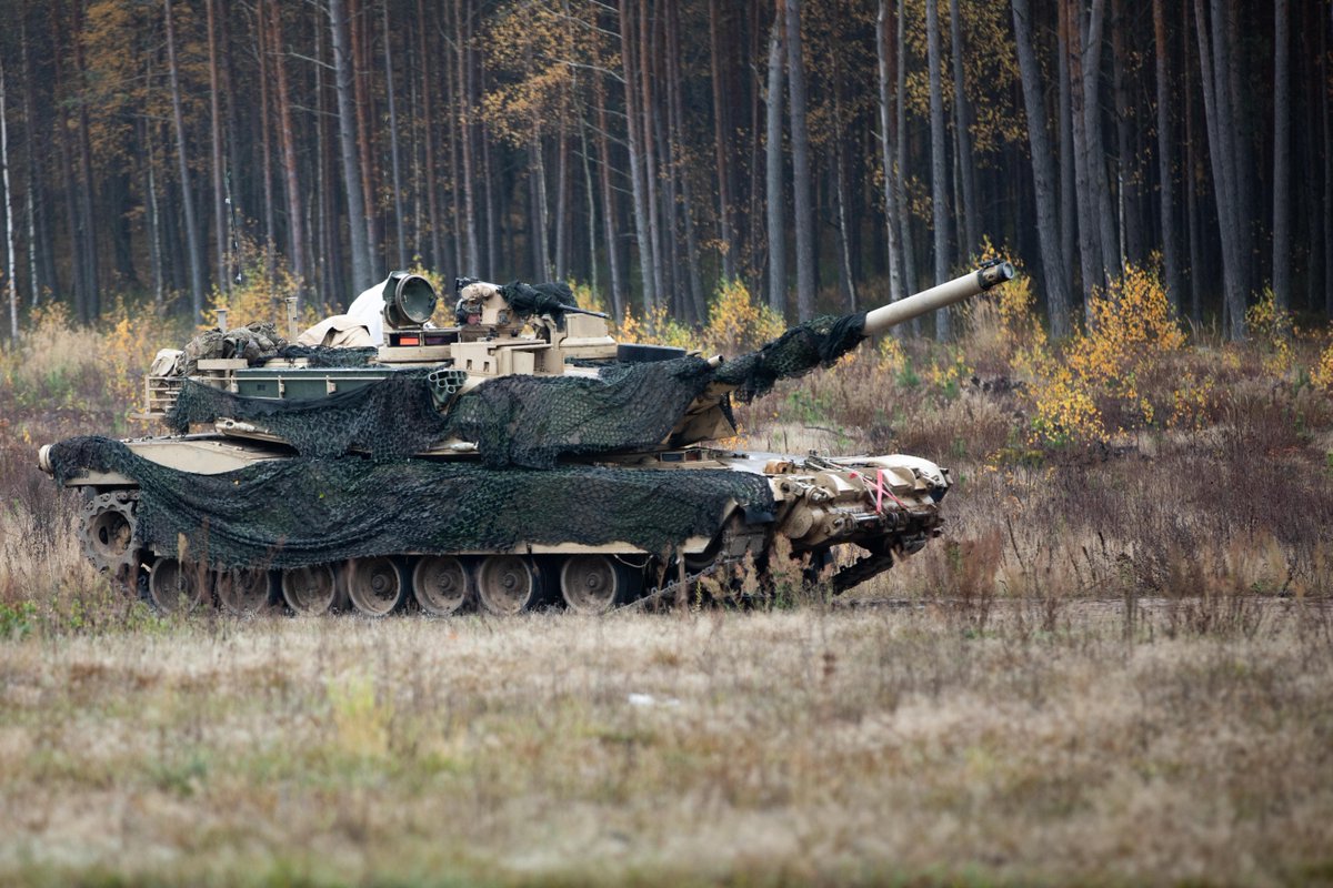 USArmyEURAF's tweet photo. These @USArmy #Soldiers assigned to the @FightingFirst recently #trained with Belgian Forces during exercise Iron Wolf 22 at the Pabradė Training Area, Lithuania.

#StrongerTogether #WeAreNATO https://t.co/OEHTH3170U