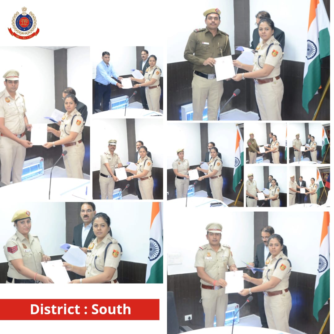 दिल्ली पुलिस के दक्षिणी जिले में अपराध और अपराधियों पर नकेल कसने के लिए डीसीपी कार्यालय में क्राइम रिव्यू मीटिंग आयोजित की गई। इस दौरान जिले में बेहतरीन कार्य करने वाले पुलिसकर्मियों को सम्मानित भी किया गया।
#DelhiPoliceUpdates