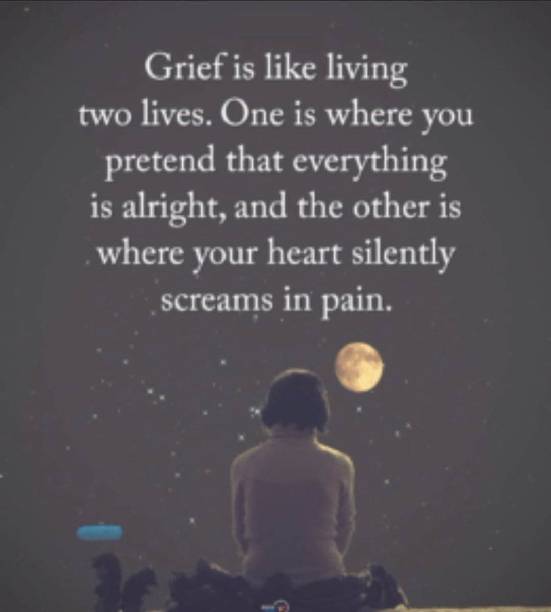 Grief is like living two lives