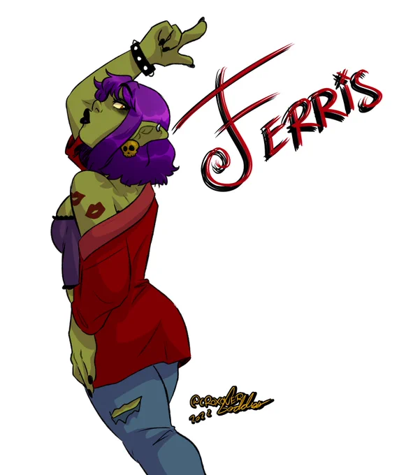 It's Hot Girl Hours!Here's a new Ferris drawing! 