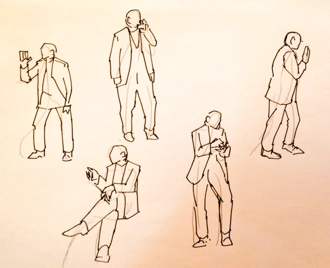 #一日一模写Ⅱ 318/365今日は久しぶりの、まこさん回!よ、待ってました、成駒屋!そして、明日は伝説の「あの人」が帰ってくる…。#さとまこクロッキー 