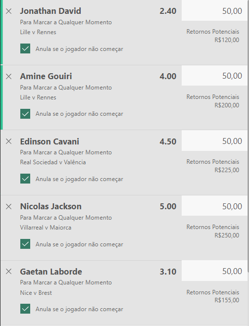TROPAdoHEXA's tweet photo. ⚽ Anytimes 06/11 (parte 1)

🇨🇦 Jonathan David
🇫🇷 Amine Gouiri
🇺🇾 Cavani
🇸🇳 Nicolas Jackson
🇫🇷 Laborde

Entrar com 1 unidade em cada.

#tips #bet #bet365 #betano #apostas #sportingbet #Betfair #anytime #goal https://t.co/I5Y1uTXbyf