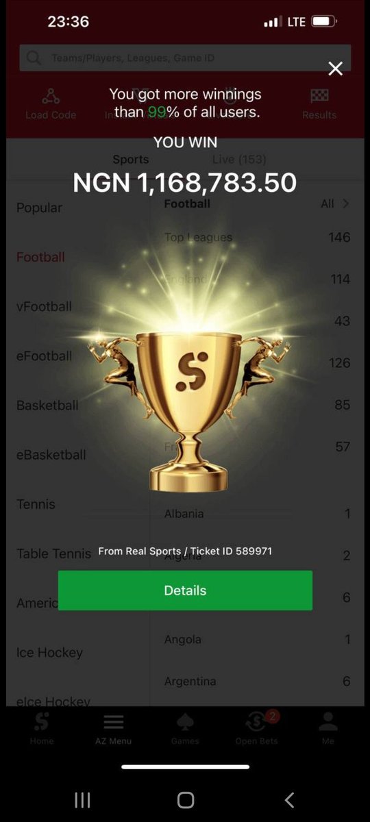 KgsbCommunity's tweet photo. GAME ON SPORTYBET ❤ 

10 WON SUCCESSFULLY 🏆 ❤✅💪
1.1Million Naira in big 🎒 
Congrats if you got 🤝

Just drop Game here👉https://t.co/jIdEkO7IRh

RT GUYS🤲🙏 https://t.co/rZuI6JmdyM