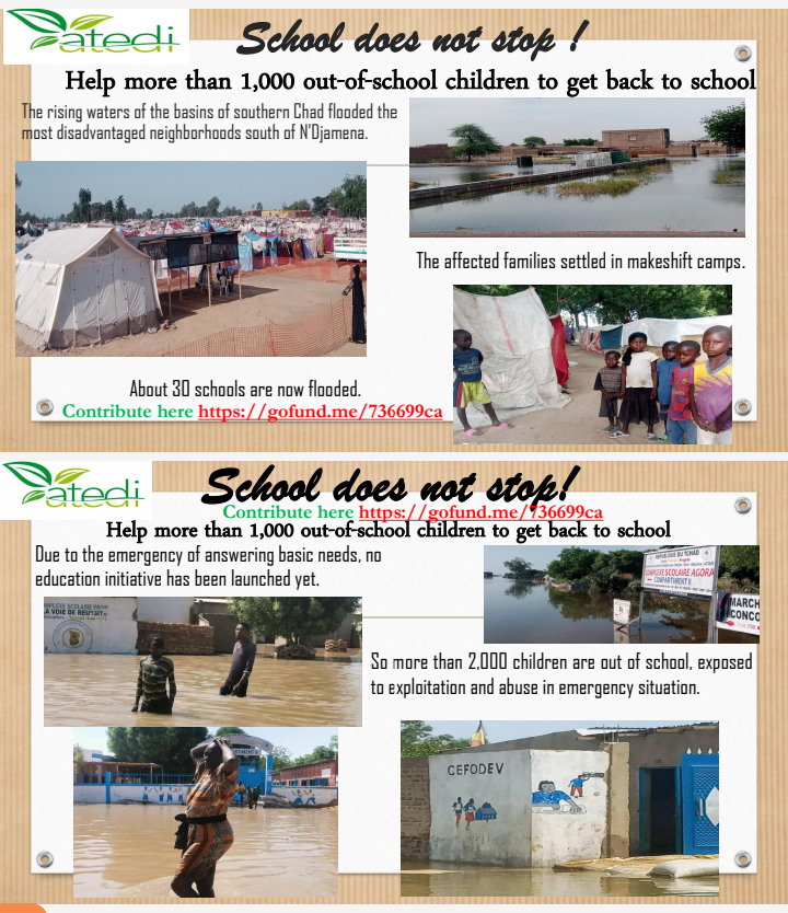 Help more than 1,000 out-of-school in Ndjamena toi cet back to school