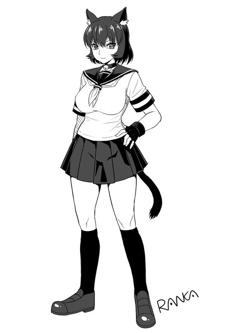 自作品の主人公キャラ。今描くとこんなかな。 