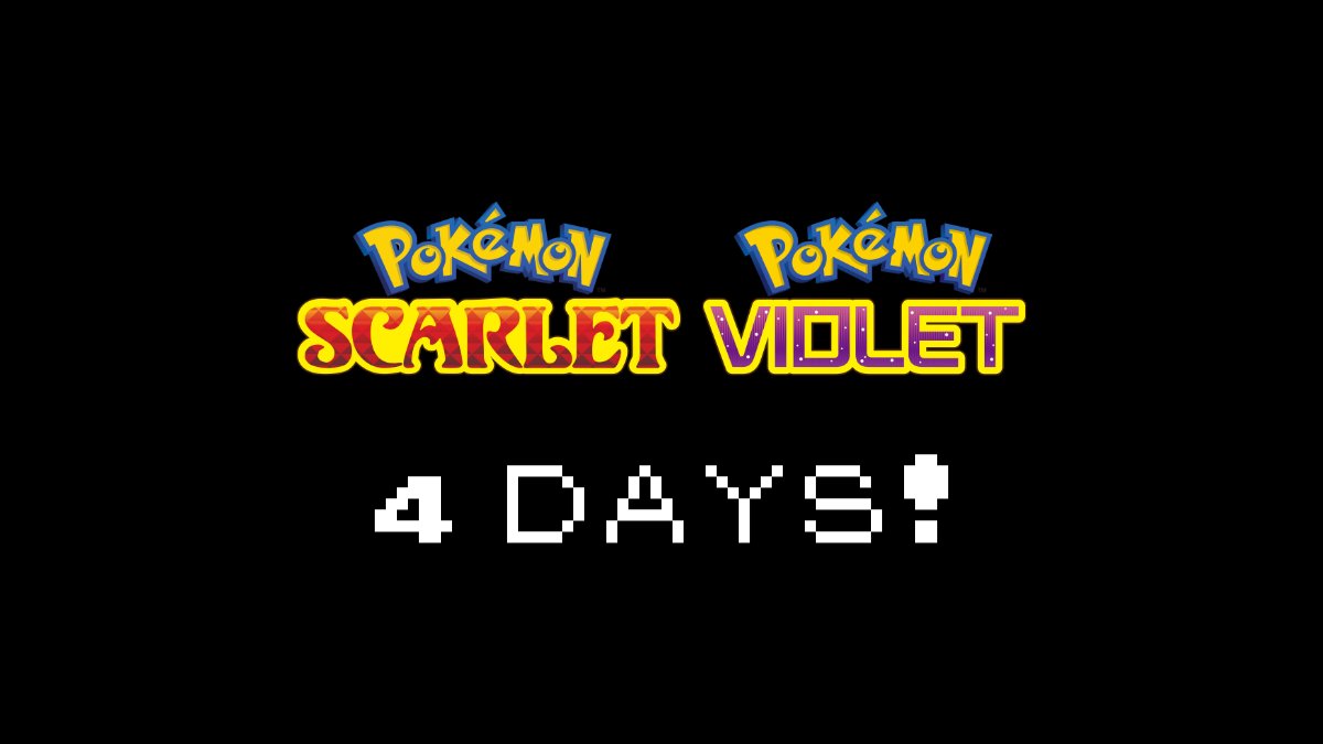 PKMNCommunity's tweet photo. 4 days until Pokemon Scarlet &amp; Violet! https://t.co/fZHnG3dfH6