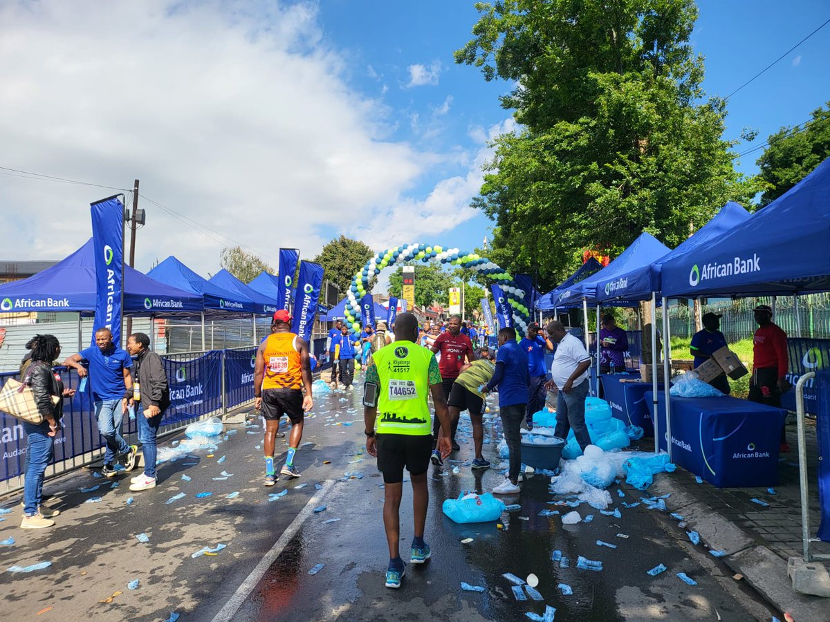 AfricanBank's tweet photo. Here are our pics from the #SowetoMarathon. 🏃Were you there? Drop your photos in the comments!
#LaceUp #RiseAbove #AudaciousRunners https://t.co/HOcg1ZnsAK