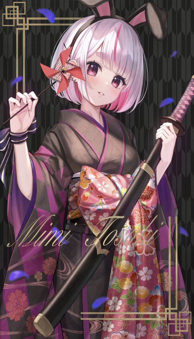 みみたや×和装#ぶいすぽ和装企画 #ミミ画 