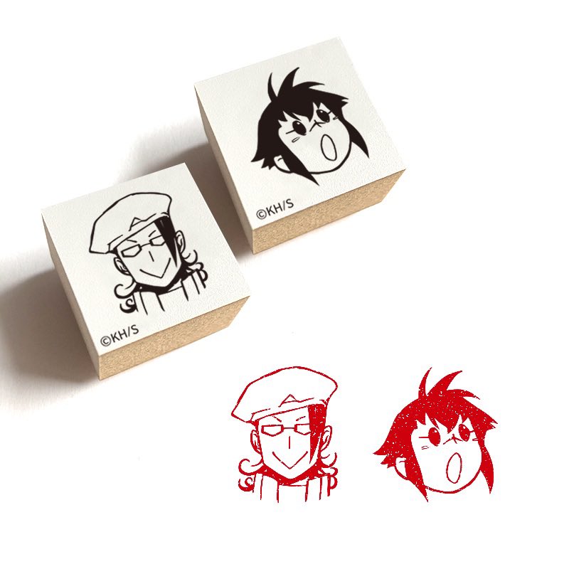 事後通販　オススメ商品

ハンコセットF　リンク＆ジョニー
ハンコセットG　コムイ＆アルマ

会場ごとに増えて来たハンコセット。皆様の好きなキャラクターはありましたか？
全種類揃えた強者もいますかね。
ハンコは楽しいです。手紙や日記やスケジュール帳などバンバン押そう！