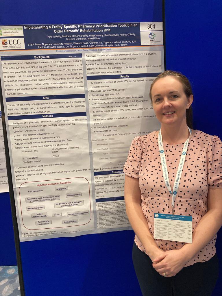 Siobhan R (@siobhanr10) on Twitter photo Aine O Reilly presenting her #integrated work & expertise: Implementing a Frailty Specific Pharmacy Prioritisation Toolkit in an Older Persons’ Rehabilitation Unit
#everyteamneedsapharmacist
<a href="/STEP_Tipperary/">STEP</a> <a href="/patrickharnett2/">Patrick Harnett🇺🇦🇵🇸</a> <a href="/irishgerontsoc/">Irish Gerontological Society</a> @ICPOPIreland Aine O Reilly presenting her #integrated work & expertise: Implementing a Frailty Specific Pharmacy Prioritisation Toolkit in an Older Persons’ Rehabilitation Unit
#everyteamneedsapharmacist
<a href="/STEP_Tipperary/">STEP</a> <a href="/patrickharnett2/">Patrick Harnett🇺🇦🇵🇸</a> <a href="/irishgerontsoc/">Irish Gerontological Society</a> @ICPOPIreland