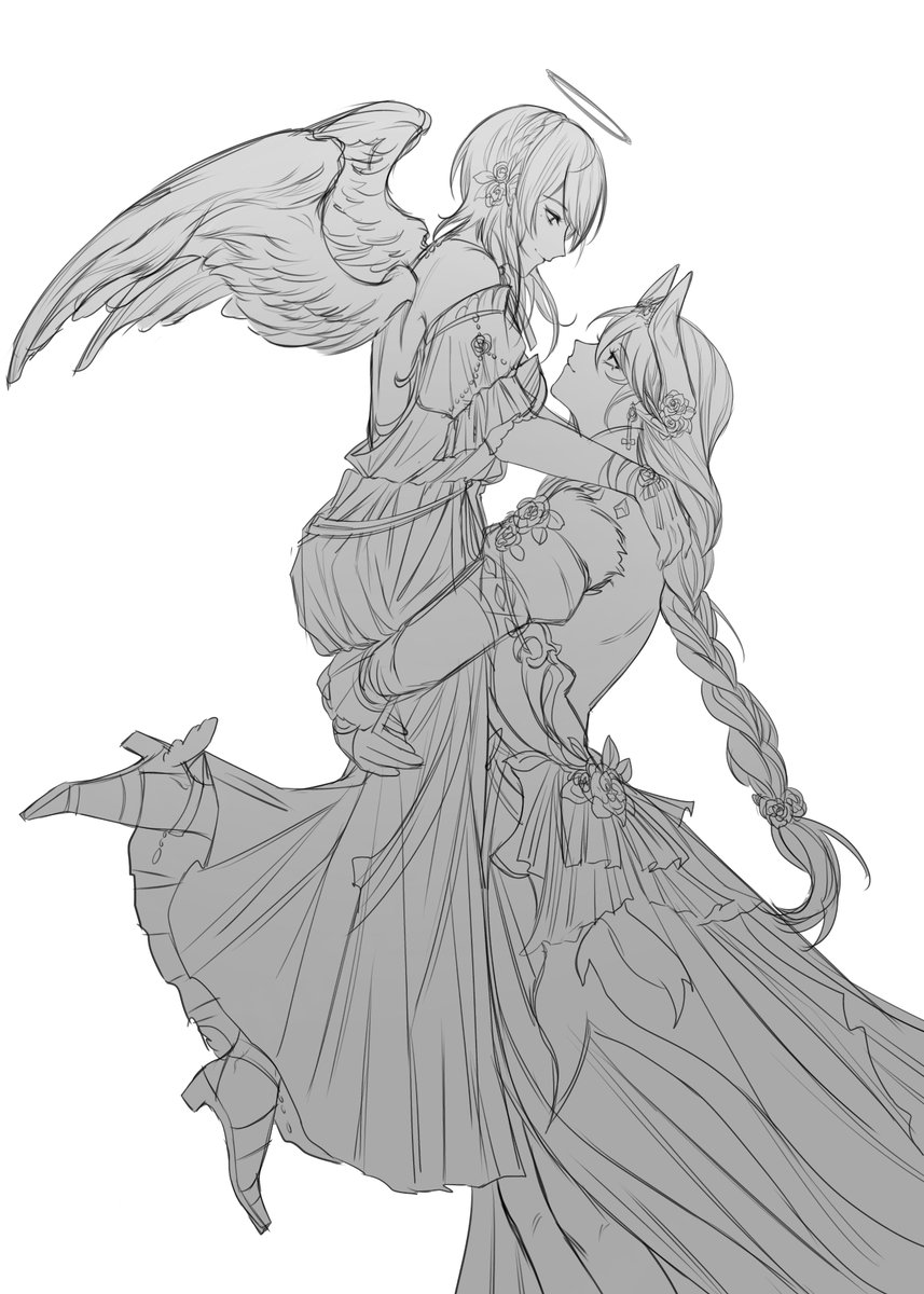 ghouleo_'s tweet photo. [wip] its been 9 months since ive drawn them... https://t.co/2VXIDRwoke