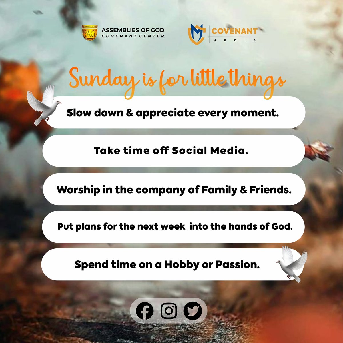 AssembliesC's tweet photo. Take the time out to appreciate your environment and people around you today.
#SundayMorning 
#Sunday 
#godislove https://t.co/4uPk788eCb