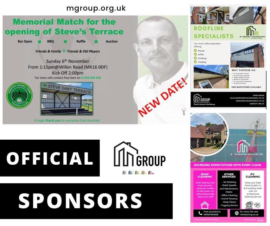 nptfc's tweet photo. ⚽️⚽️⚽️MATCH DAY⚽️⚽️⚽️

The official opening of the Steve Dart Terrace. From 1:15pm. 

A charity game between friends &amp; family vs friends &amp; old players. KO 2pm. 

Donations on entry, raffle and auction so make sure you bring some cash along! https://t.co/cmbYu6TPok