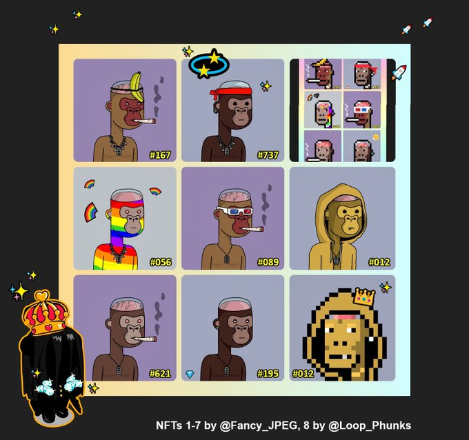 HazyLifu's tweet photo. I am pretty (very) pleased I got my #LoopPhunk s (secondary) before they were separated from all the spinoffs. ๐๐
Below we have the OG collection of #LoopPhunks by @Loop_Phunks and the #Phunkerati by @Fancy_JPEG. ๐คฉ
https://t.co/1SFTxCUK2V
https://t.co/Nlq3r7rFKD #Phunkeratis https://t.co/sAmDb2GF3F