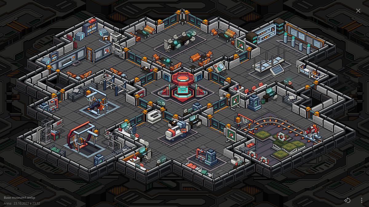 Freenergy_Game's tweet photo. The final touches on the creation of the player's base.And yet, we have implemented additional compartments: a meeting room, a museum, a workshop.
#IndieGameDev #indiegames #indiegaming #pixelart #Pixel #TurnBaseDThursday https://t.co/FxMM1cLnjX