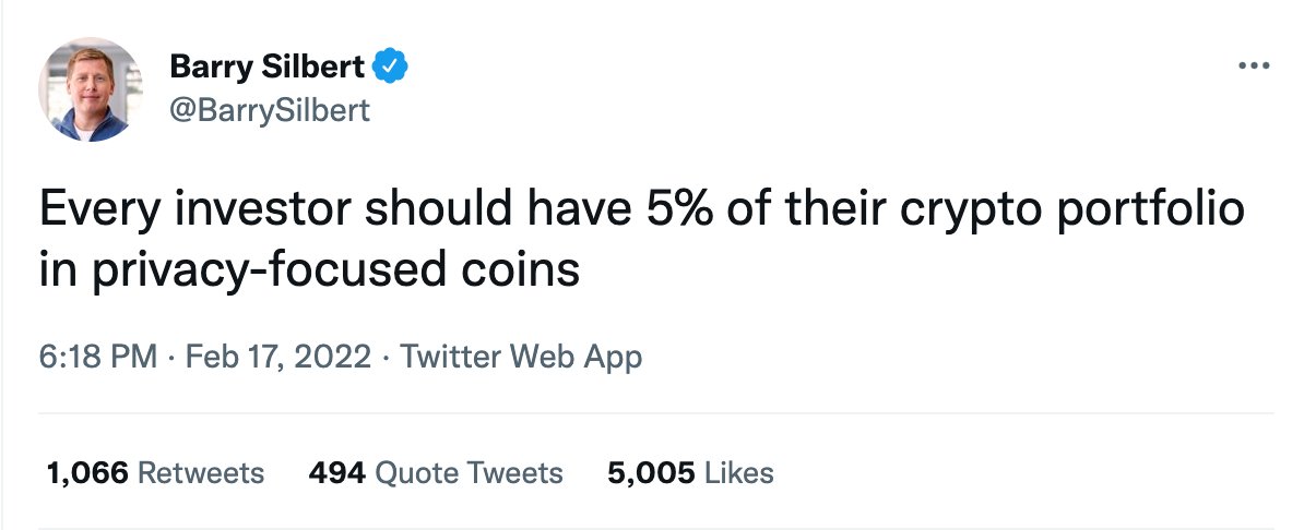 cptjackcorso's tweet photo. I see a lot of this ideation with the crypto bros and its extremely manchildish. These schitzoid privacy chains boldly defy regulatory norms that theres a better chance of waking up one morning to them going to $0 due to laws making them illegal to buy and sell. https://t.co/yfMRhSiwqr