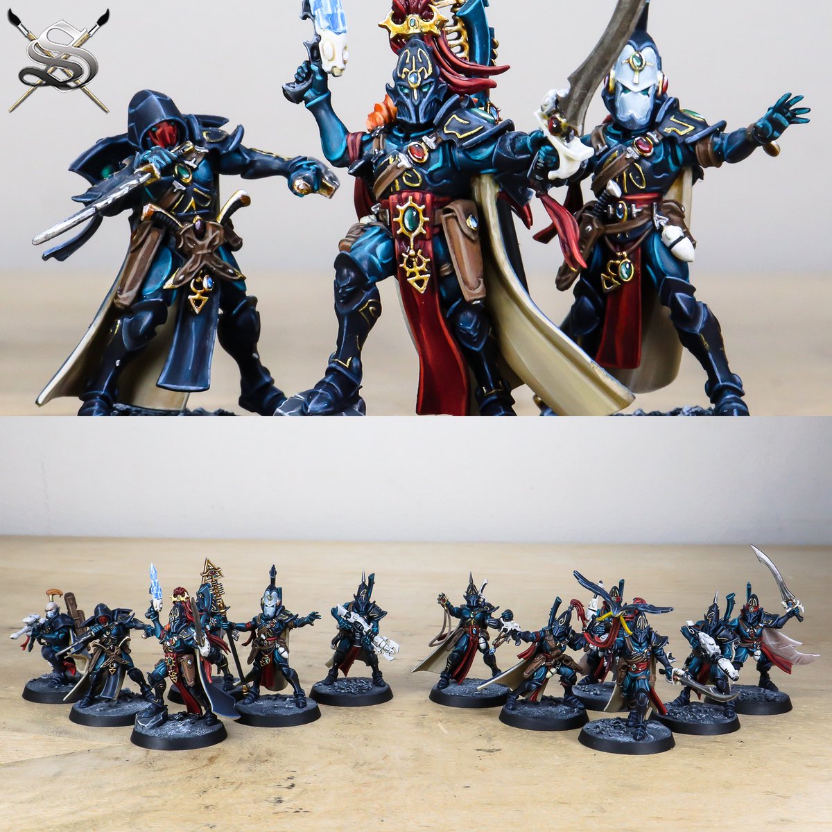 SiegeStudios's tweet photo. “THEY’RE CRIPPLED! BOARD THEM & TAKE OUR PRIZE!” Some Aeldari Corsairs from a killteam we loved painting for our client!
Get a quote:
https://t.co/jwbtgJVasD
🏴☠️What killteam do you run and why?
#eldar #aeldari #eldars #eldar40k #ulthwe #ulthwé #waveserpent #corsairs https://t.co/24wMXhAPVm